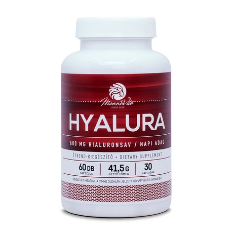 Hyalura 600 mg Hialuronsav + Kollagén kapszula, 60db