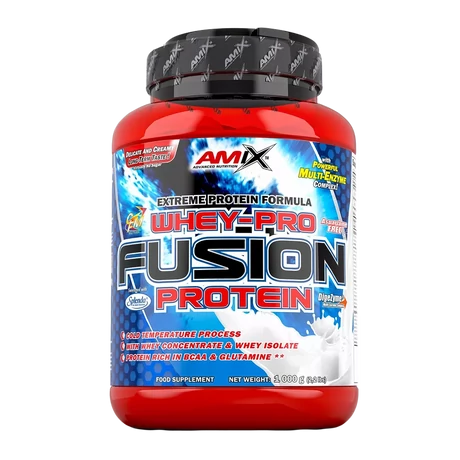 AMIX Nutrition Whey Pro FUSION protein 1000g erdei gyümölcs