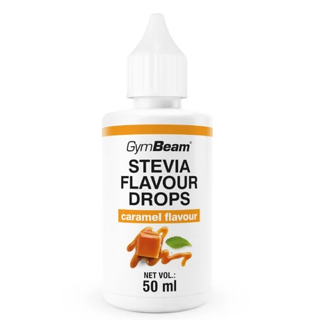 GymBeam Stevia Flavour Drops 50ml karamell