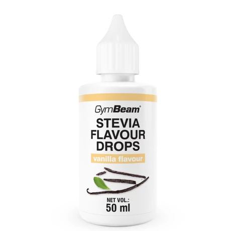 GymBeam Stevia Flavour Drops 50ml vanilia