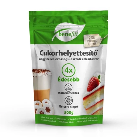 BENEFITT Cukorhelyettesítő 4x erősségű 500g