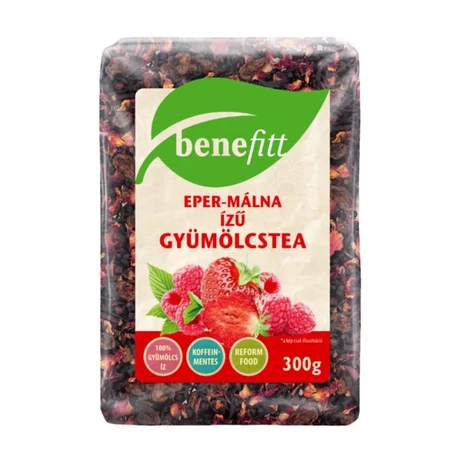 BENEFITT gyümölcstea, Eper-málna 300g