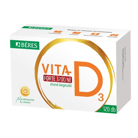 Béres Vita-D3 3200ne Forte Étrendkiegészítő Tabletta 120x