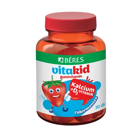 Béres Vitakid Kalcium D3 Vitamin Gumivitamin Gumitabletta 30x