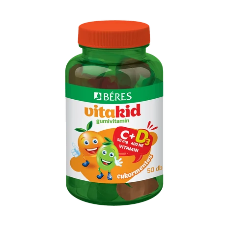 Béres Vitakid C+D3 Gumivitamin Gumitabletta 50x