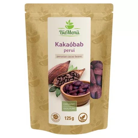BioMenü BIO KAKAÓBAB zúzott nyers perui 125 g