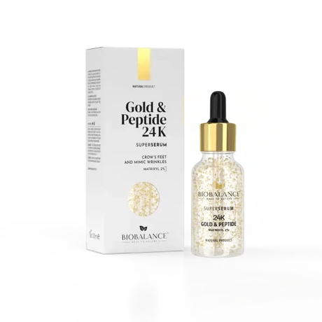 BioBalance SZUPERSZÉRUM ARCRA 24 KARÁTOS ARANNYAL ÉS PEPTIDEKKEL 30ML