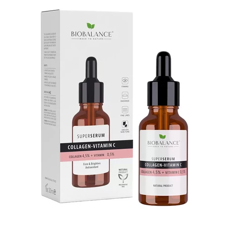 BioBalance SZUPERSZÉRUM ARCRA TENGERI KOLLAGÉNNEL ÉS C-VITAMINNAL 30ML