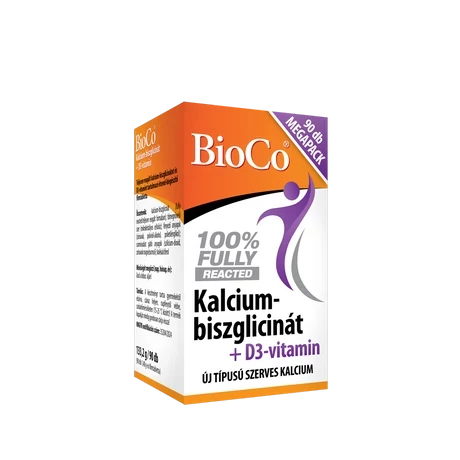 BioCo Kalcium-biszglicinát+D3 vitamin filmtabletta 90x