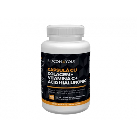 Biocom Kollagén + C-vitamin + Hialuronsav kapszula 100 db