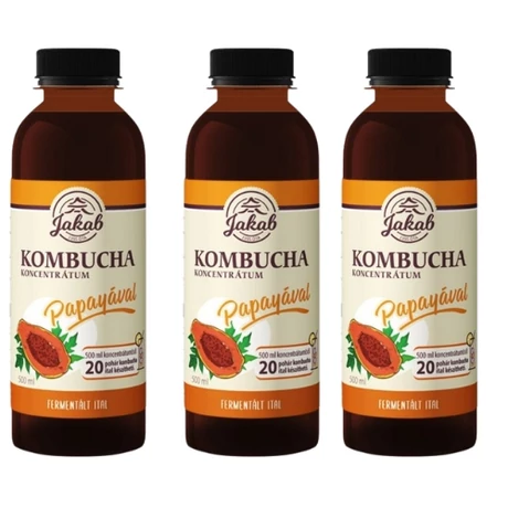 Kombucha papayás koncentrátum 3x0,5 l