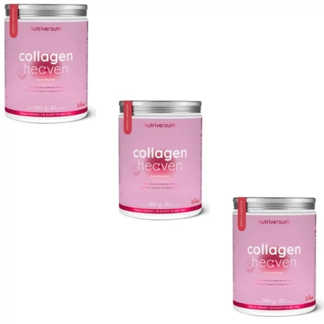 Nutriversum-Wshape Collagen Heaven 3x300g - málna