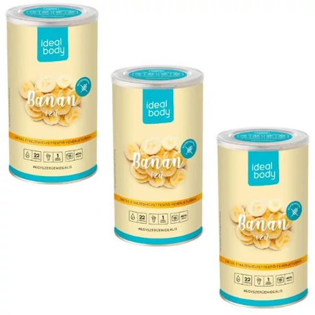 IdealBody diétás fehérje turmixpor BANÁN 3x525G