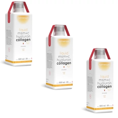 Nutriversum WSHAPE Collagene+Hyaluron+MSM Liquid 3x500ml narancs