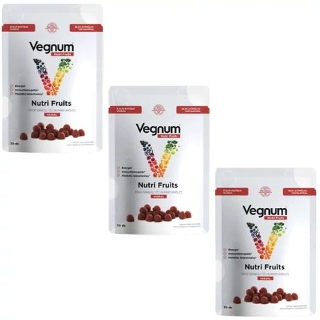 Vegnum Nutri Fruits feketeribizli ízű szerves vassal 3db