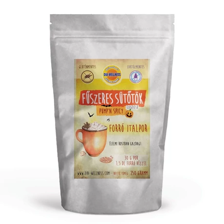 Dia Wellness Fűszeres sütőtökös ízesítésű forróitalpor 250g (gluténmentes, laktózmentes) 