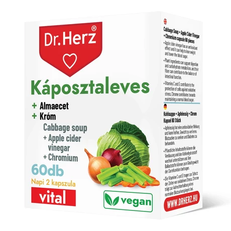 Dr. Herz Káposztaleves+Almaecet+Króm 60 db kapsz.