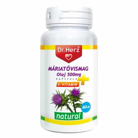 DR Herz Máriatövismag Olaj 500 mg 60 db kapszula