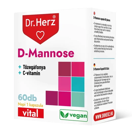 DR Herz D-Mannose 60 db kapszula doboz 