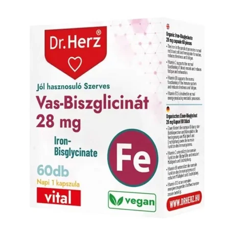 DR Herz Vas-biszglicinát 28 mg 60 db kapszula