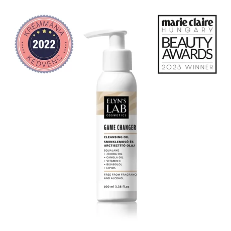 Elyn's Lab Cosmetics Game Changer arctisztító- és sminklemosó olaj ápoló lipiddel és bisabolollal 100ml