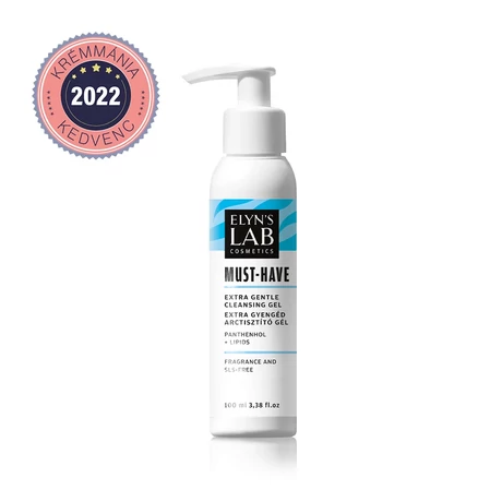 Elyn's Lab Cosmetics Must-have extra gyengéd bőrnyugtató arclemosó gél lipidekkel és panthenollal 100ml