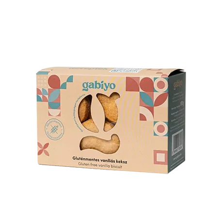 Gabiyo gluténmentes keksz- vaníliás 100g