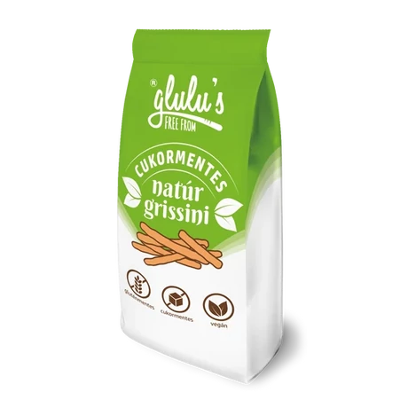 Glulu Free From cukormentes natúr grissini 70g 