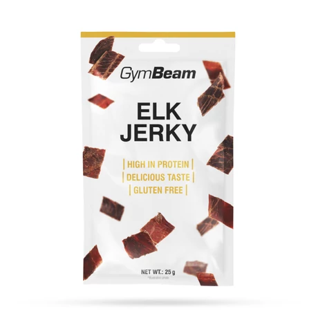 GymBeam Elk Jerky - szárított jávorszarvas hús 25 g