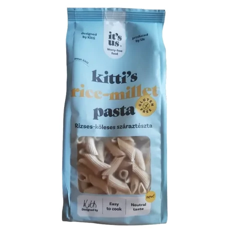 It's us Kitti's gluténmentes rizses-köleses száraztészta 200g penne