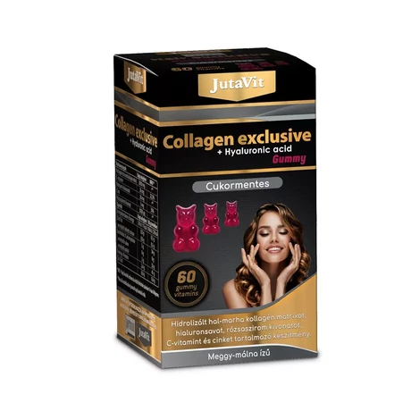 JutaVit Collagen Exclusive Gummy Vitamin Cukormentes 60x 