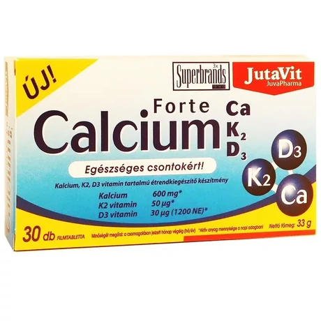 JutaVit Calcium Forte Ca/K2/D3 30x