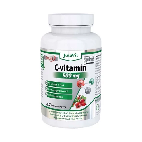 JutaVit C-vitamin 500mg retard + csipkeb.kivonat+D3+Cink vitamin 45x