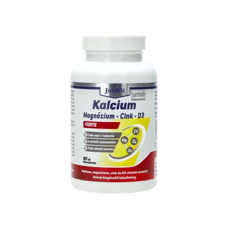JutaVit Kalcium+Magnézium+Cink forte 90 tabletta