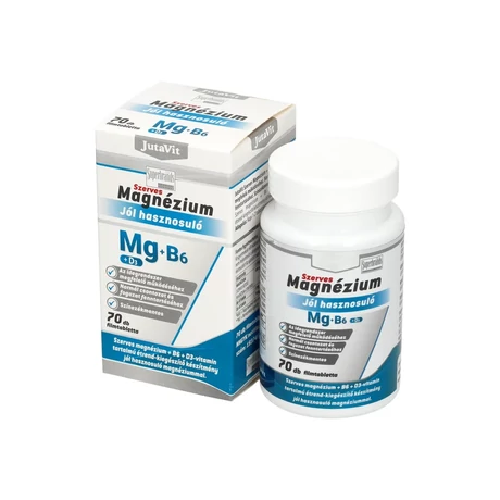 Jutavit Szerves Magnézium+B6+D3  70tbl.