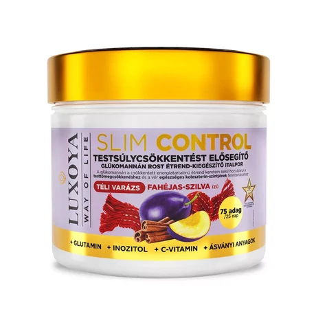 Luxoya Slim Control - Glükomannán por 300g – Fahéjas szilva