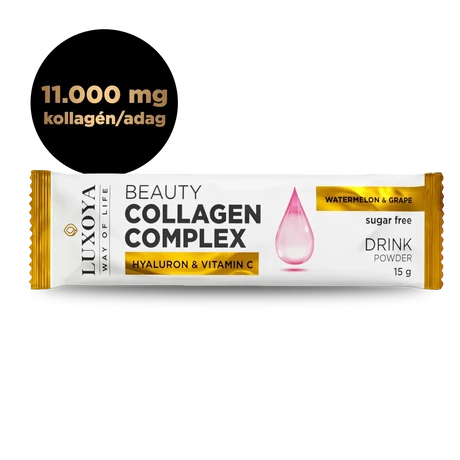 Luxoya Beauty Collagen Complex Hyaluron & Vitamin C 15g - Watermelon-Grape