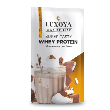 Luxoya Super Tasty Whey Protein 30g - Chocolate-Coconut flavor