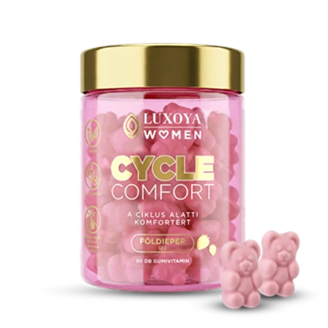 Luxoya Cycle Comfort - Női ciklus komfort támogató - Földi eper ízű gumivitamin - 60db