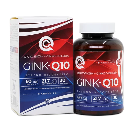 GINK-Q10 - Q10 koenzim + Ginkgo Biloba komplex, 60db