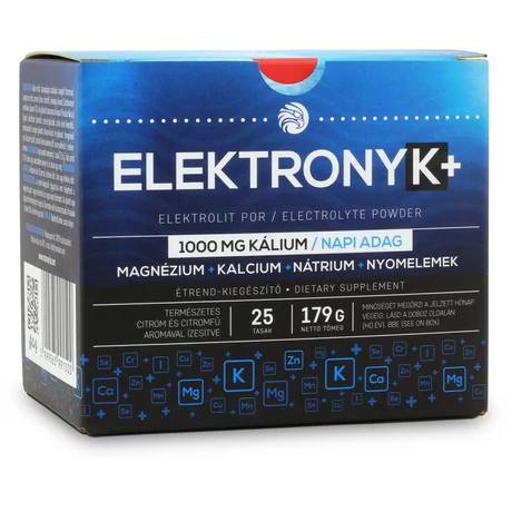 ElektronyK+ Tasakos italpor 1000mg Kálium / napi adag, 25 tasak