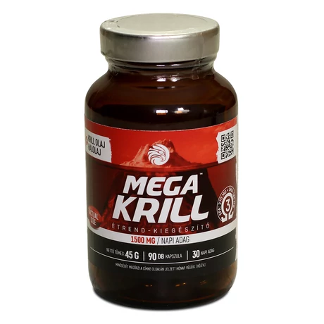 Mega Krill 1500mg krill olaj + halolaj, 90db