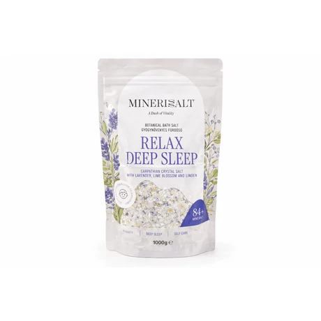 Mineris Relax Deep Sleep 1000 g, Stresszoldó , relaxáló fürdősó