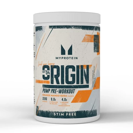 Myprotein Origin Pre-Workout Stim Free, Orange & Mango 600g