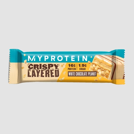 Myprotein Crispy Layered Bar, White Chocolate Peanut, 58g