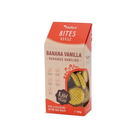 NaTuri Banános Vaníliás Falat 100g