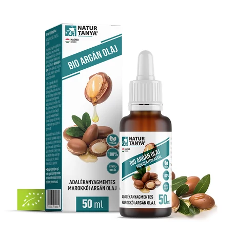 Natur Tanya® BIO, vegán Argán olaj - Külsőleg, belsőleg, marokkói, pörköletlen magszemekből 50 ml