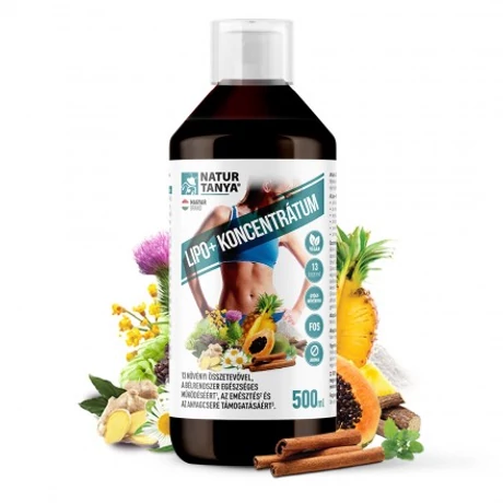 Natur Tanya® LIPO+ koncentrátum 500ml - 13 növényi összetevővel