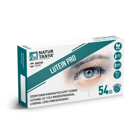 Natur Tanya® Lutein Pro szemvitamin – mikrokapszulázott szabad lutein + 7 féle tápanyag