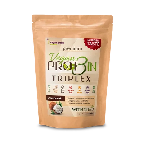 Netamin Vegan Prot3in Triplex fehérjepor 540g (kókusz)